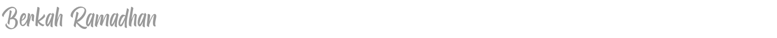 Berkah Ramadhan font preview